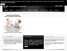 Tablet Screenshot of despachoabogado.net